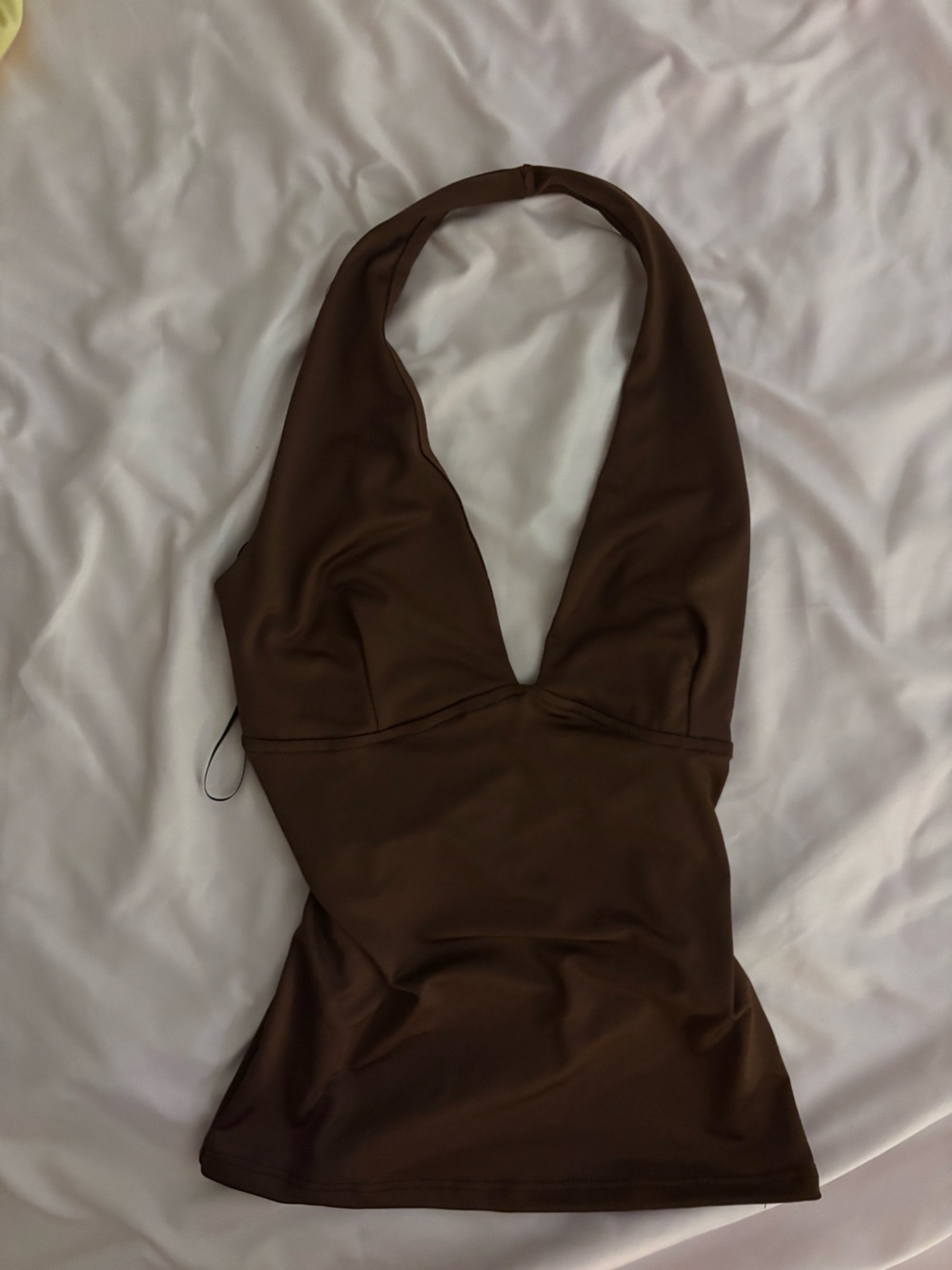 DUBE brown halter top